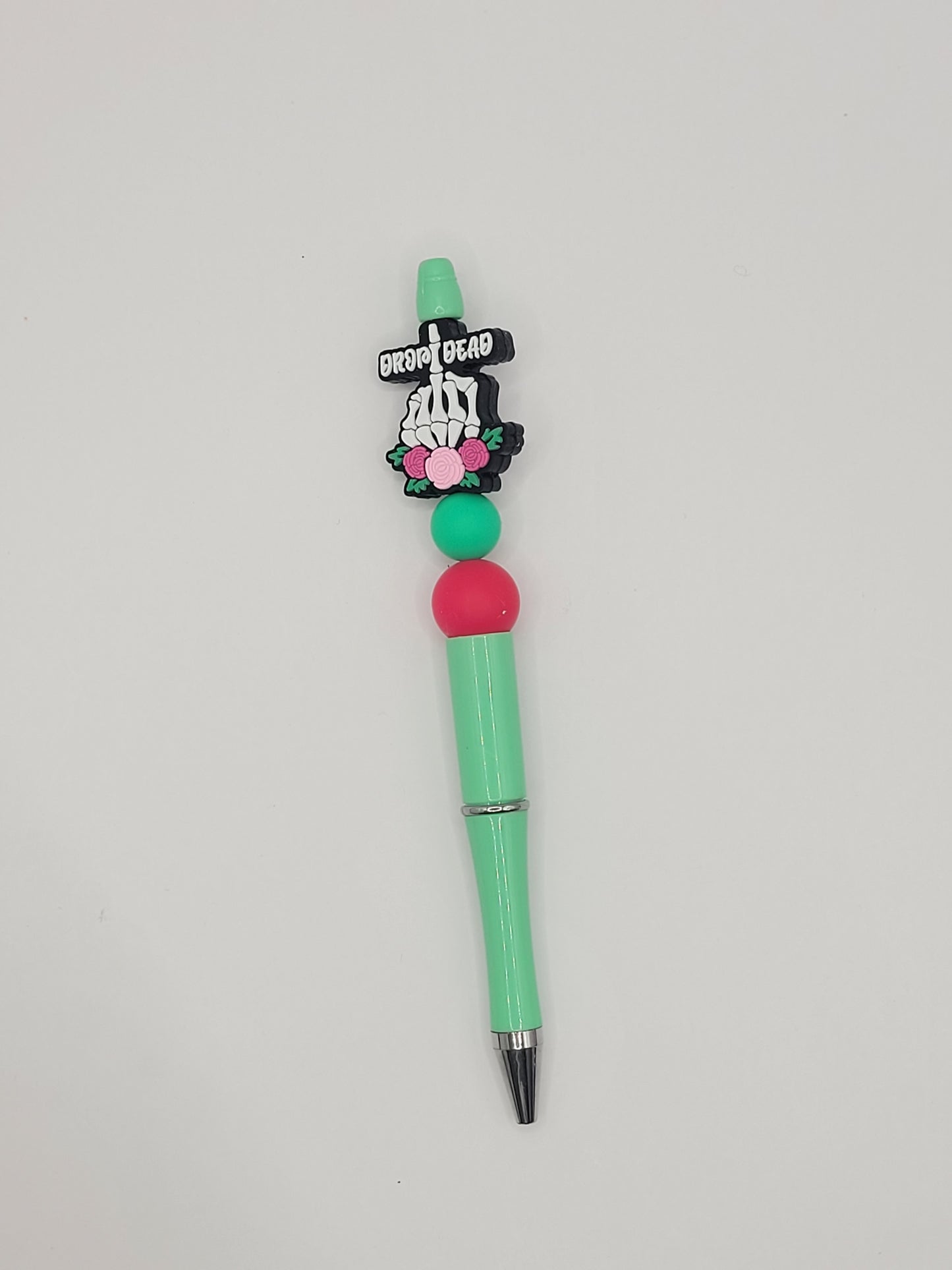 Drop dead beaded pen