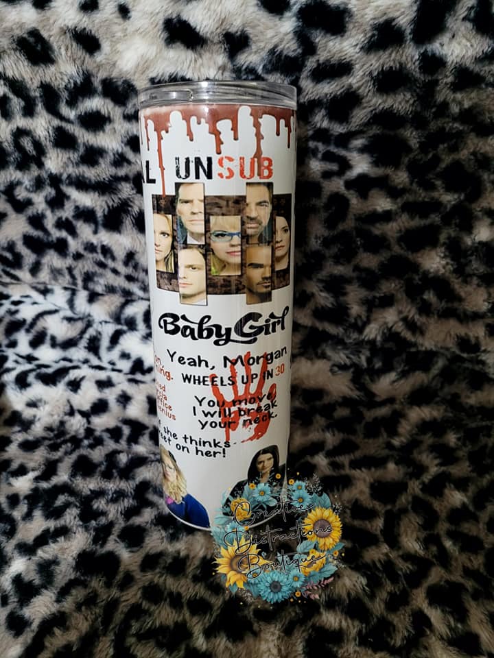 Criminal minds 20 oz tumbler