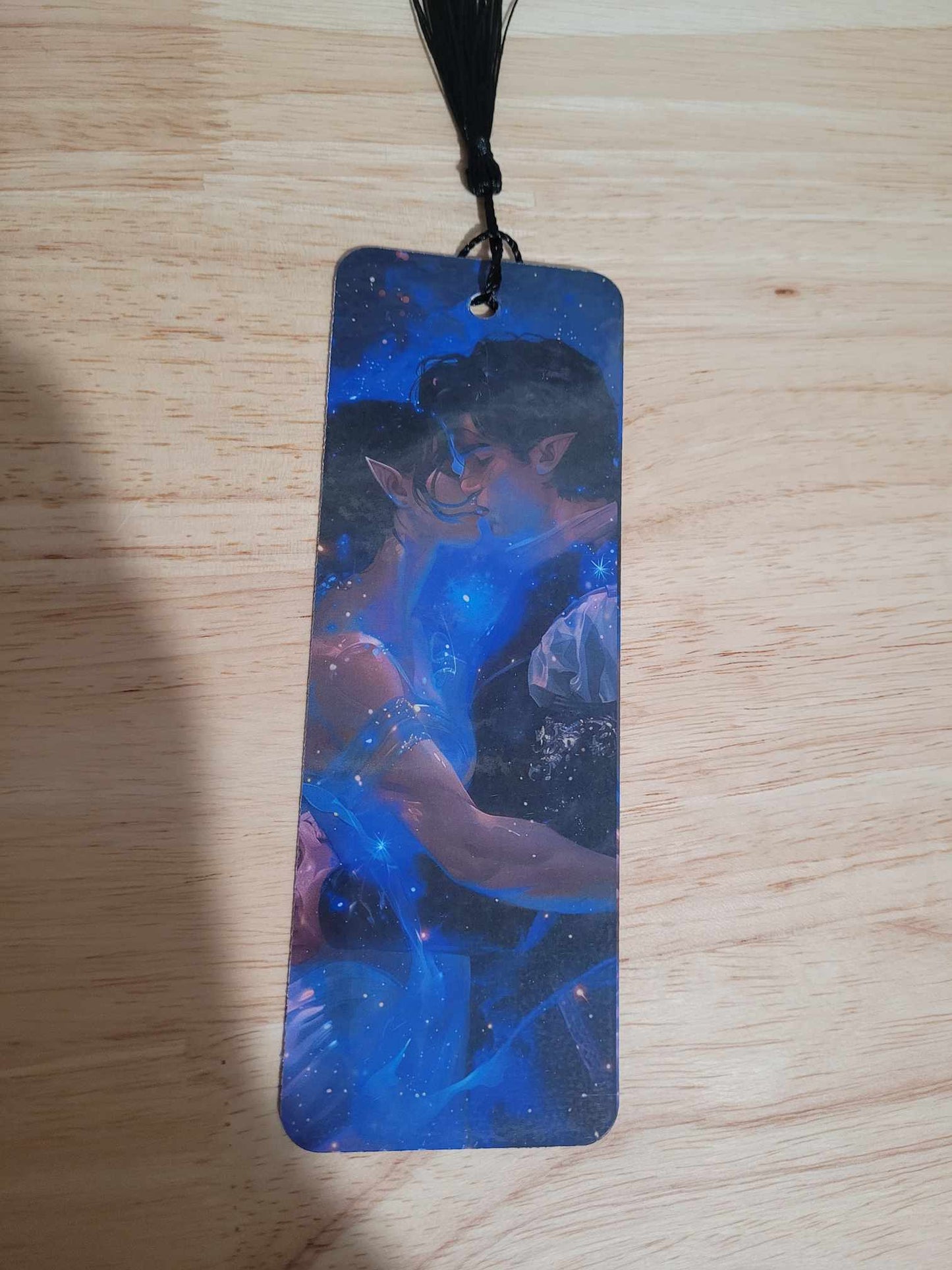 Fantasy lover 6 inch laminated bookmark with black tassel