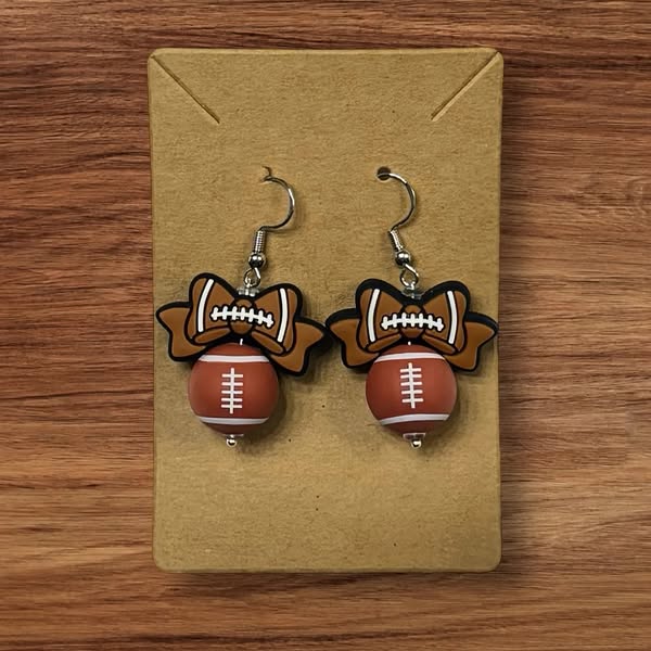 Football earrings