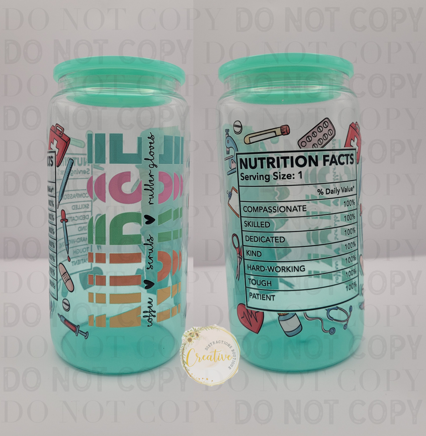 Nurse 16 oz libby cup ready to ship