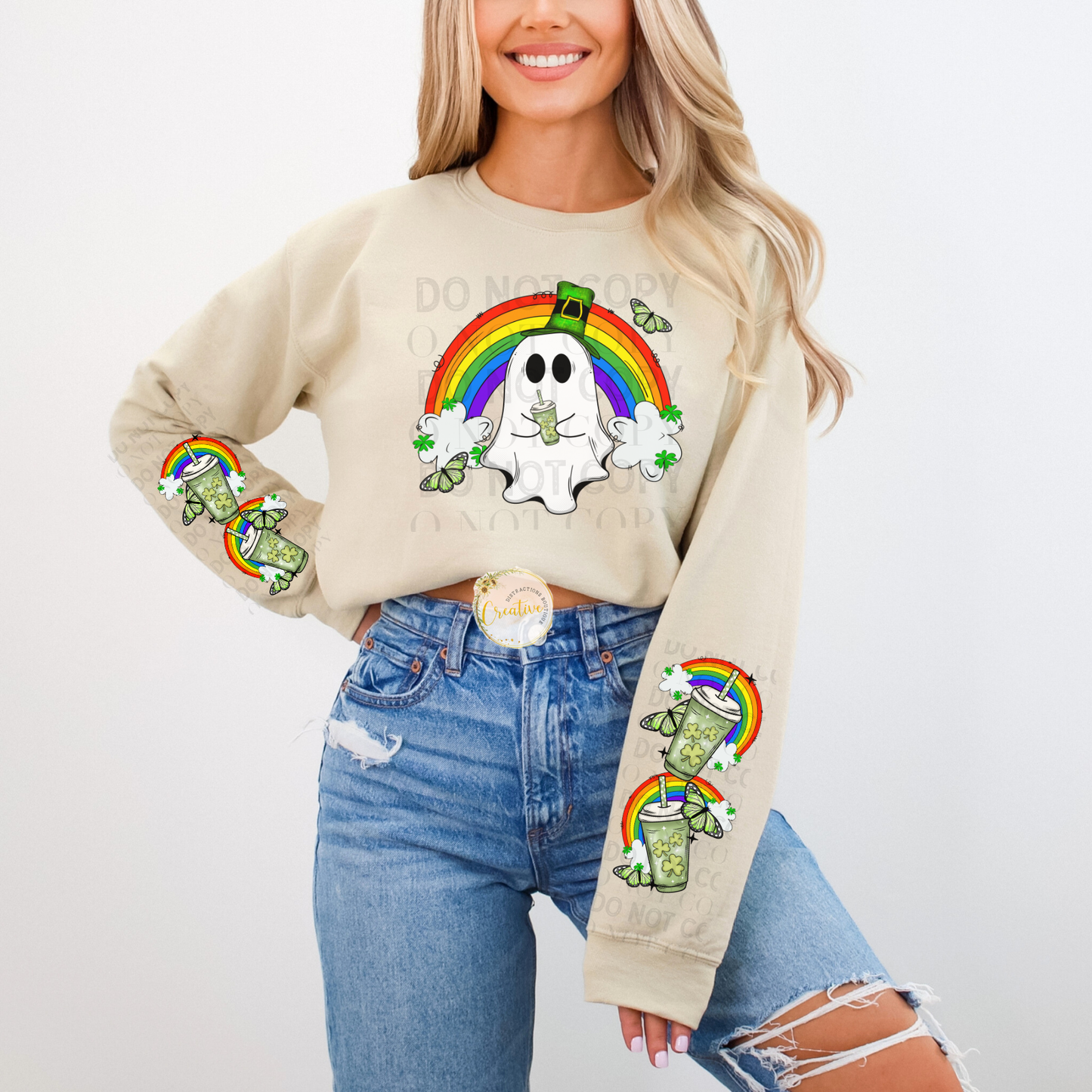 St. Patrick's ghost with sleeves