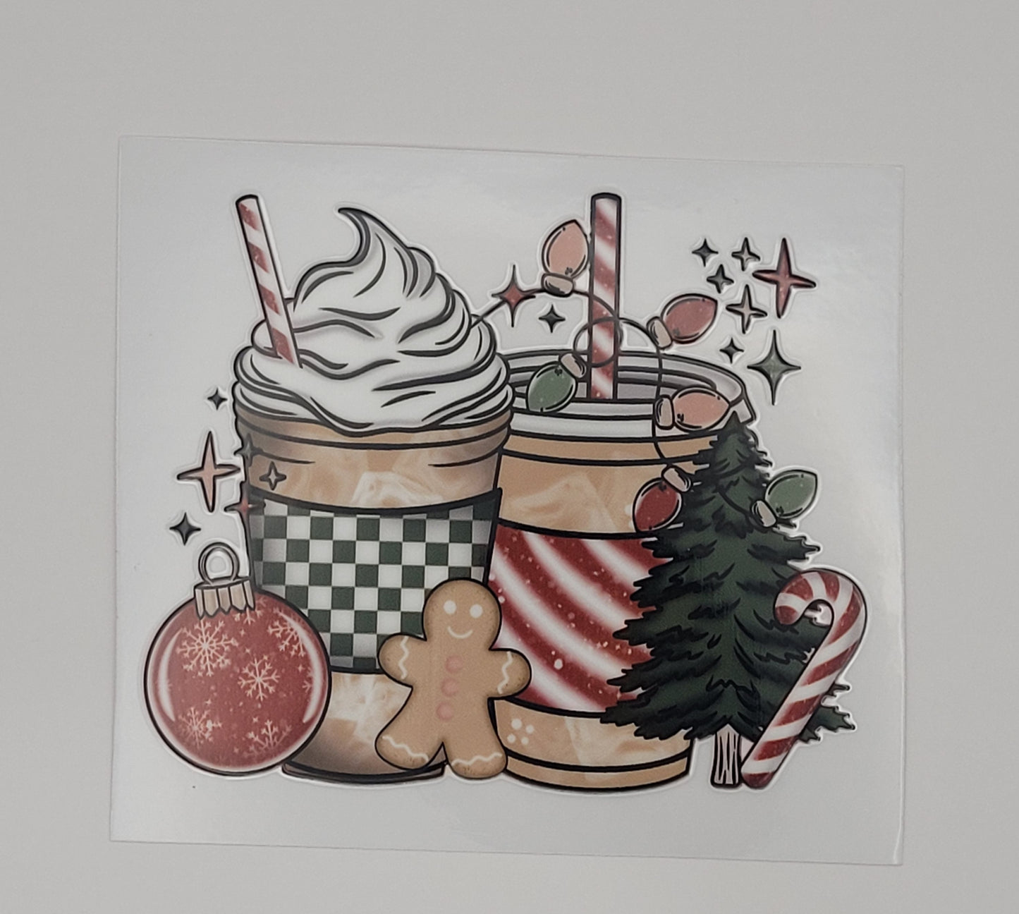 gingerbread cups decal