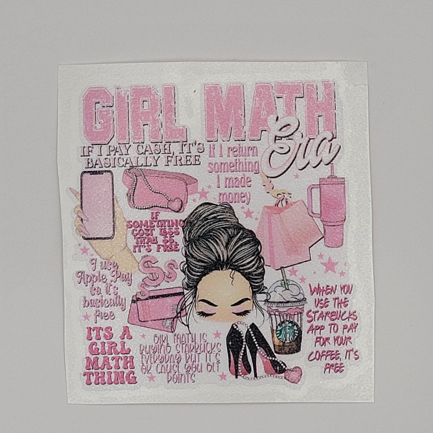 girl math era decal
