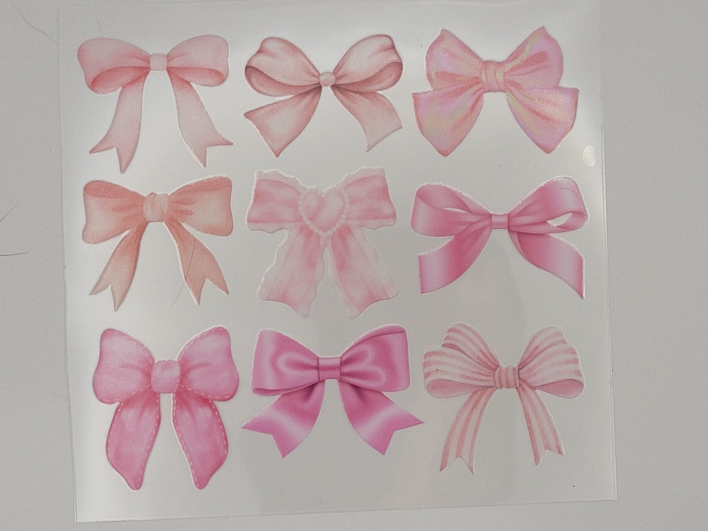 Pink bows decal