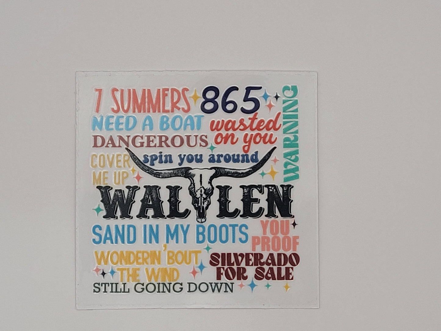 Wallen music decal