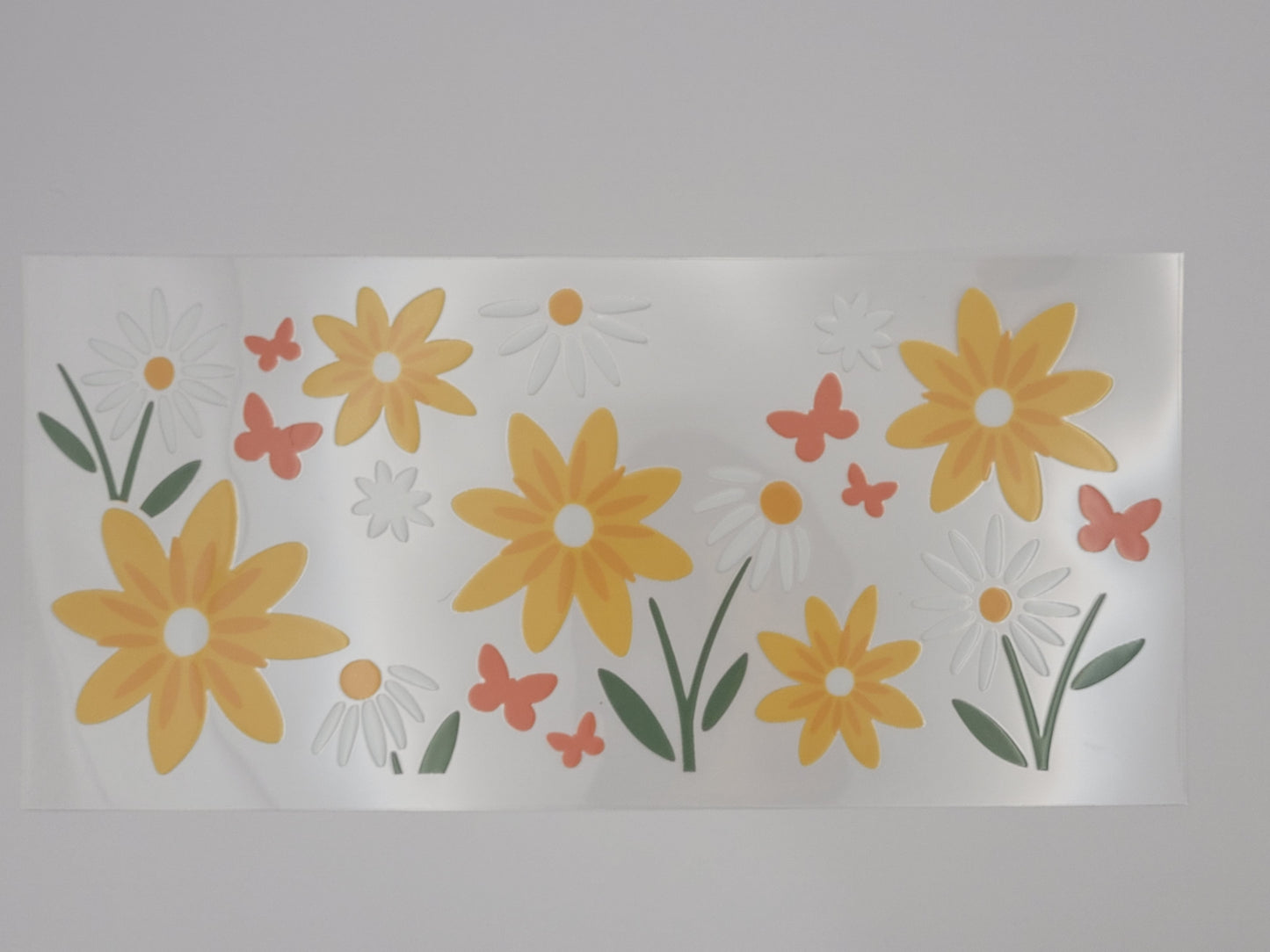 yellow flower cup wrap