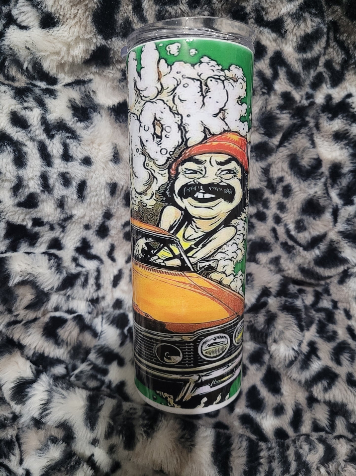 up in smoke 20 oz tumbler (has ghosting)