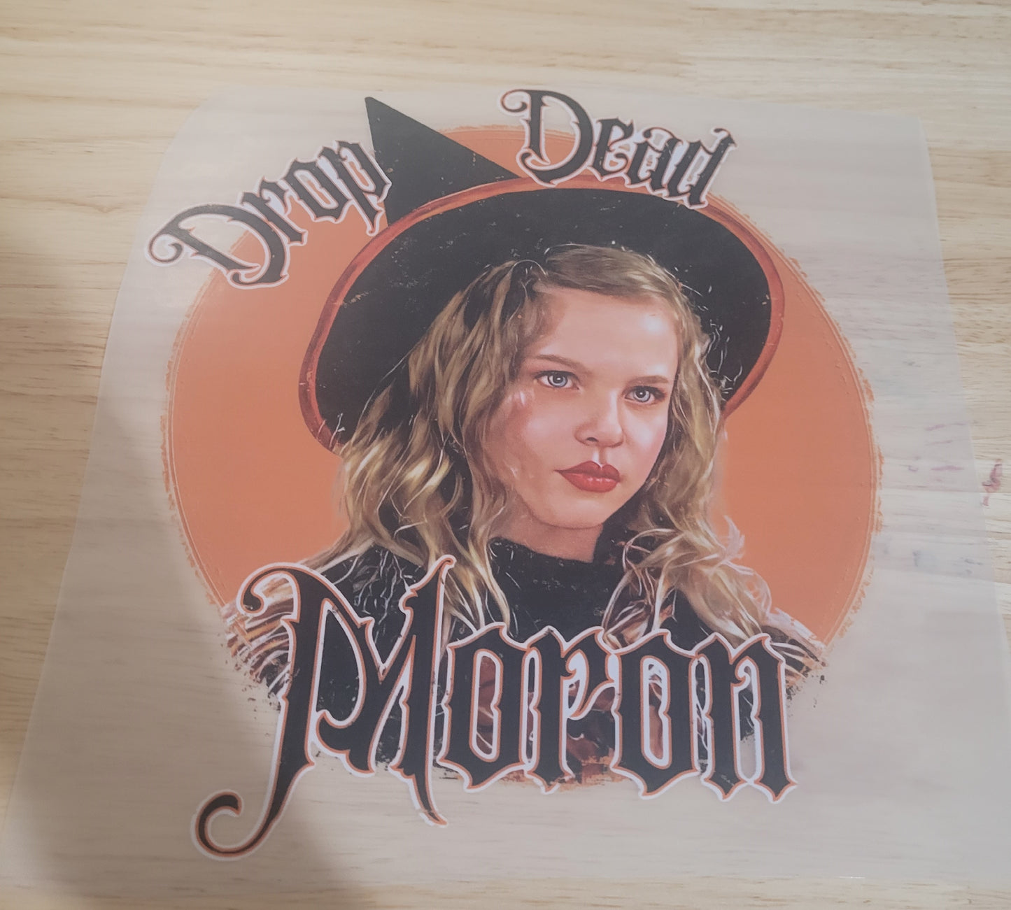 Drop dead moron screenprint