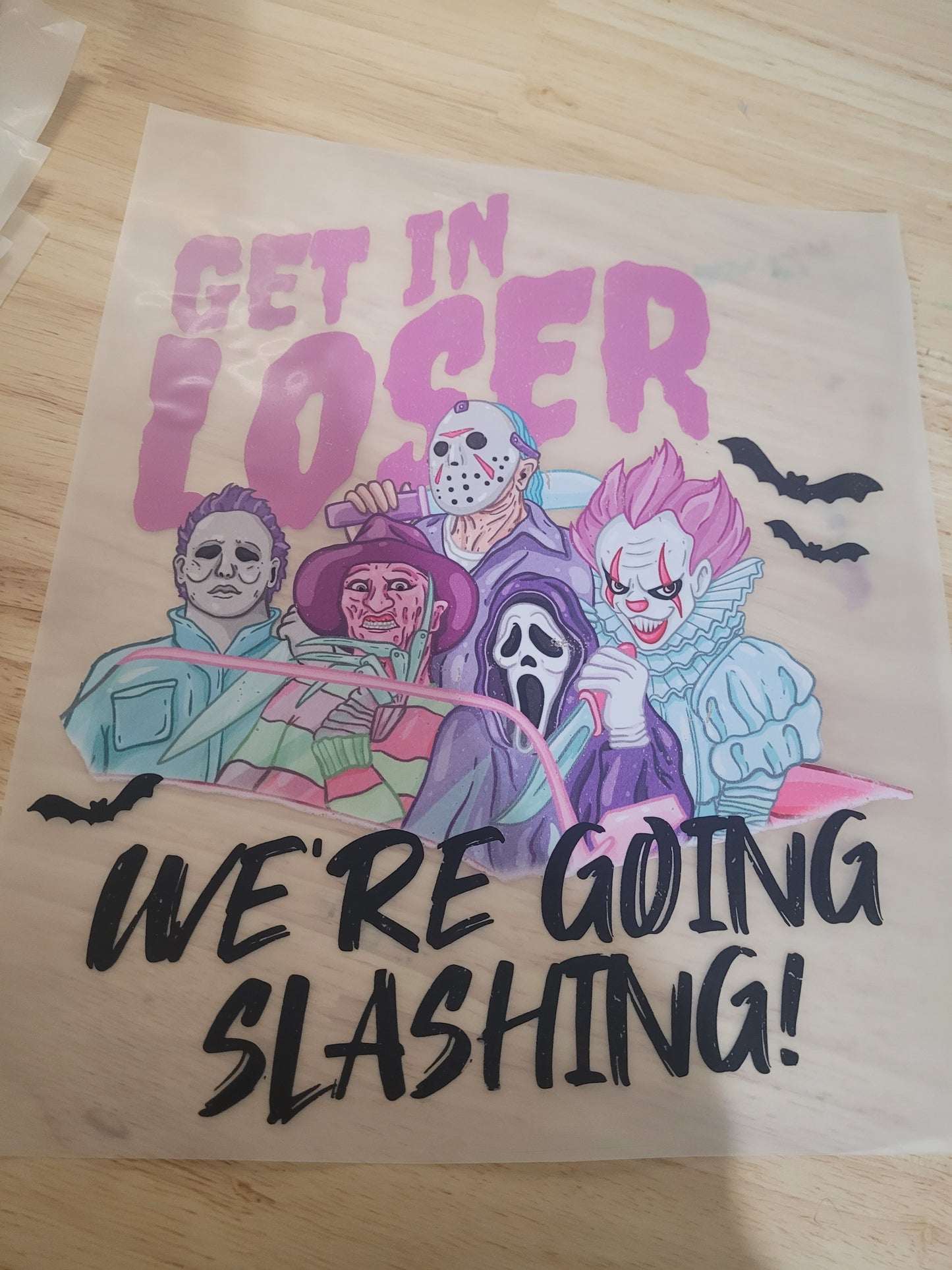 get in loser screen-print