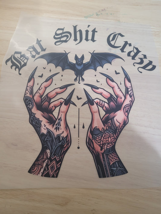 Bat shit crazy screen-print