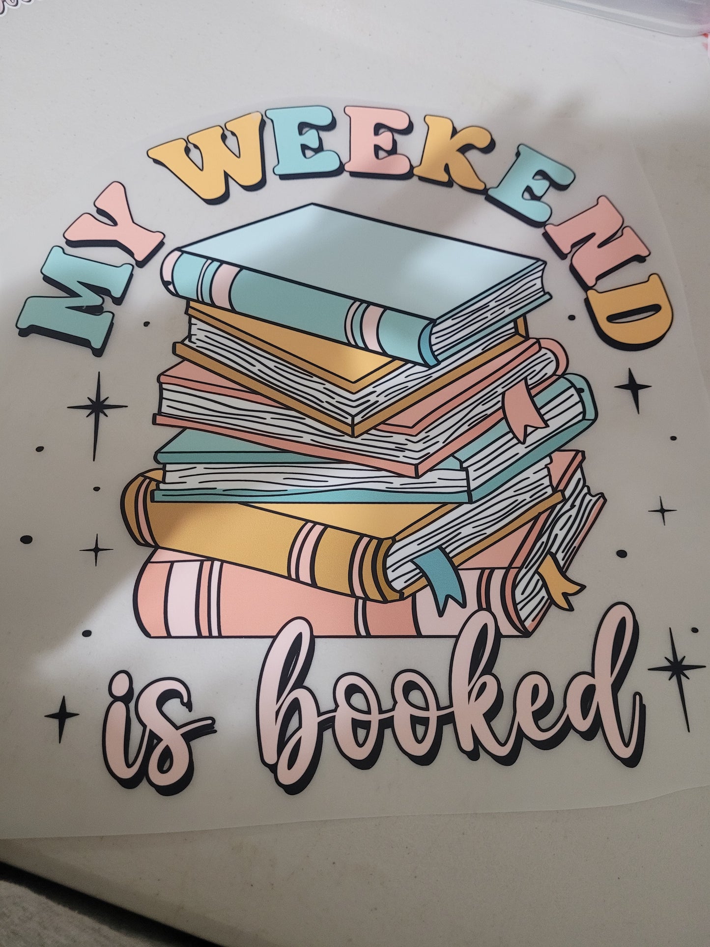 My weekend is booked (with pocket)