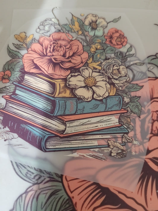 Floral books (with pocket print)