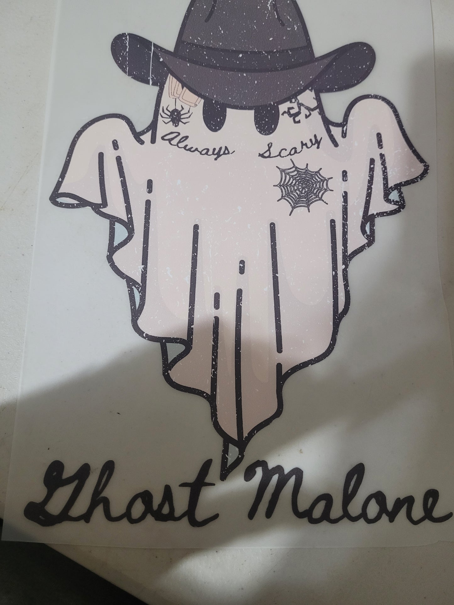 Ghost malone screenprint