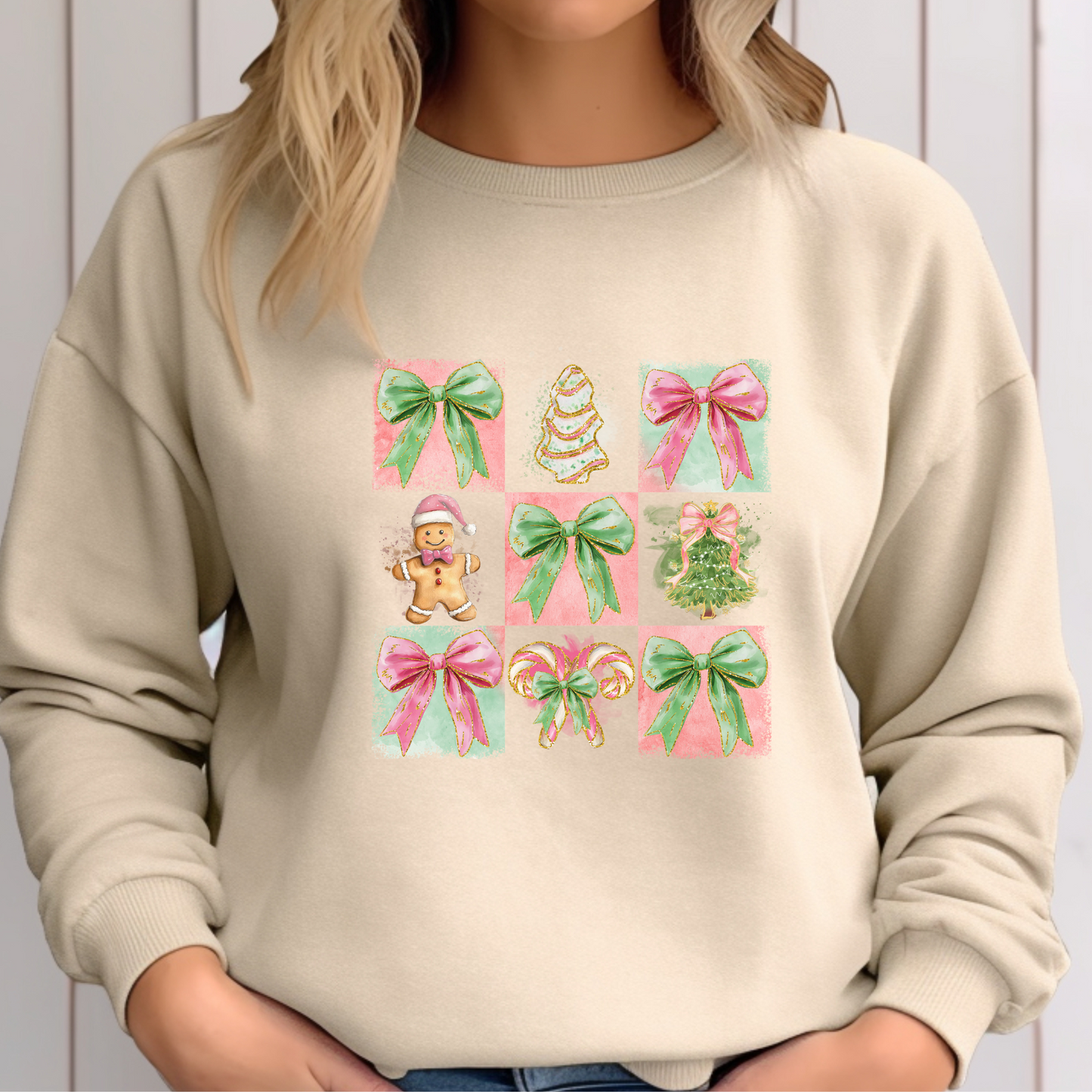 Gingerbread coquette sweater