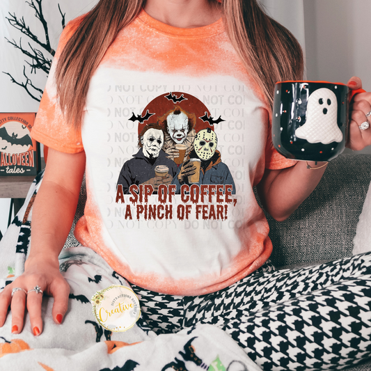 A sip of coffee, a pinch of fear