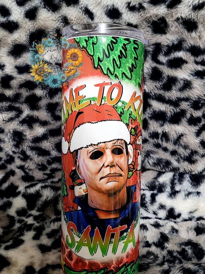 Time to kill santa 20 oz tumbler