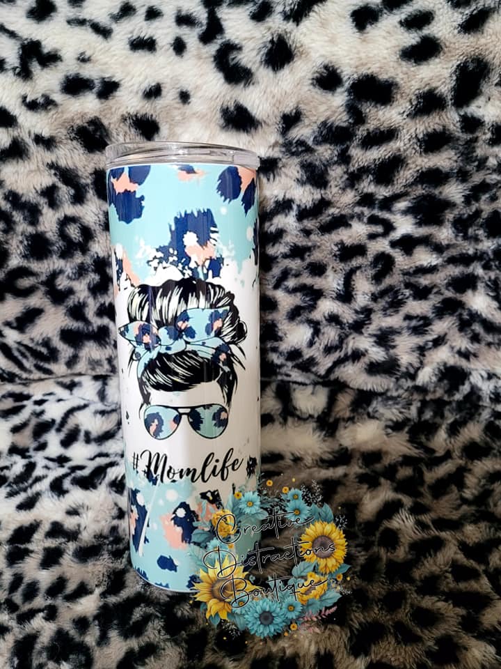 mom life 20 oz tumbler