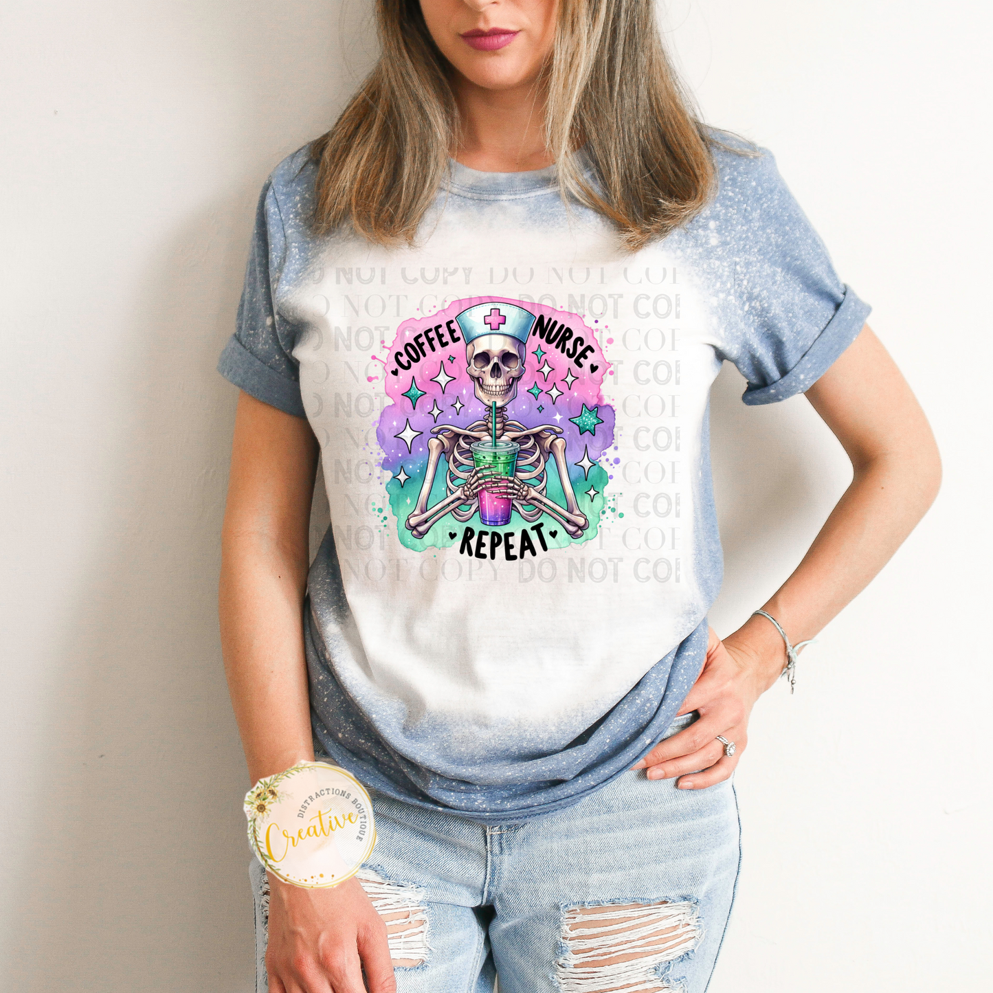 Coffee Nurse Repeat tee