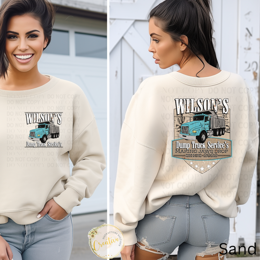 Wilson's dump truck services'