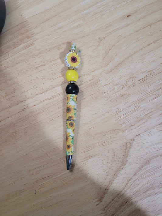 Floral sunflower Beaded pen