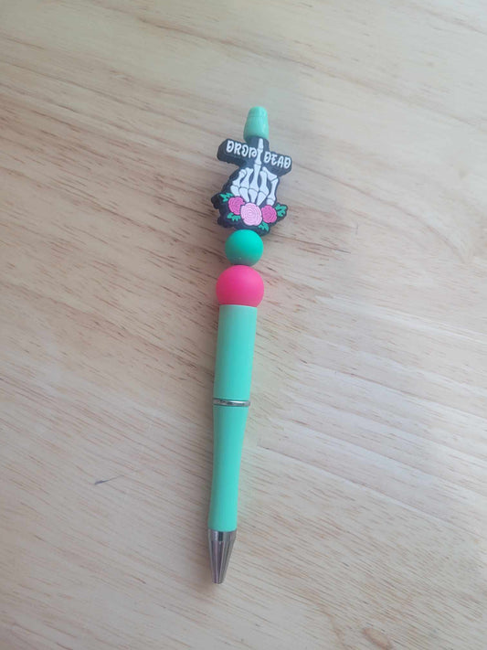 Drop Dead beaded pen