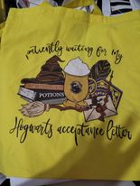 acceptance letter tote bag