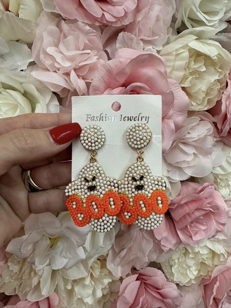 Boo ghost earrings