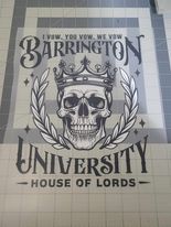 Barrington University screen print