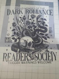 Proud member of the dark romance readers society screen print