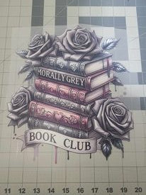 Morally Grey Book Club  screen print