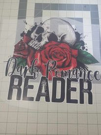 Dark romance reader screen print