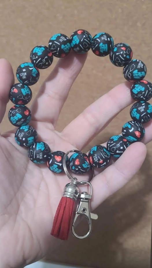 Angie scrub life wristlet