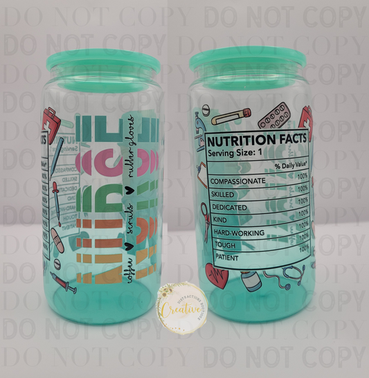 Nurse 16 oz libby cup ready to ship