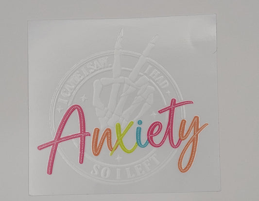 anxiety decal