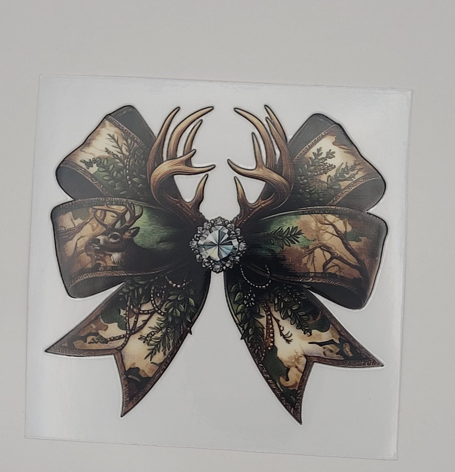 camo bow decal