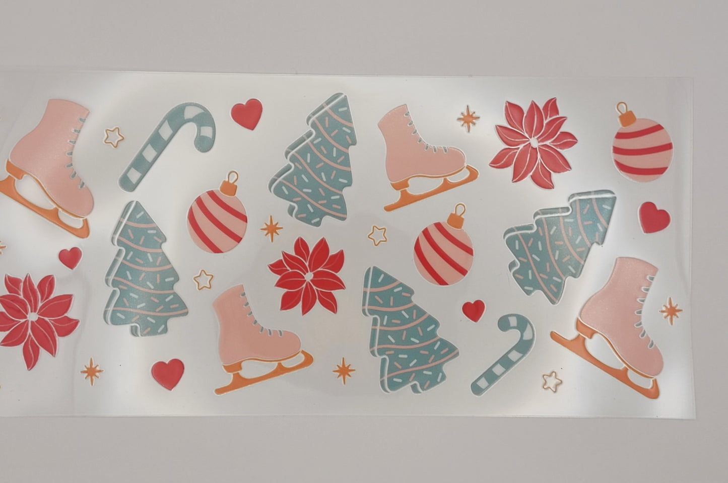 Christmas Ice skating cup wrap