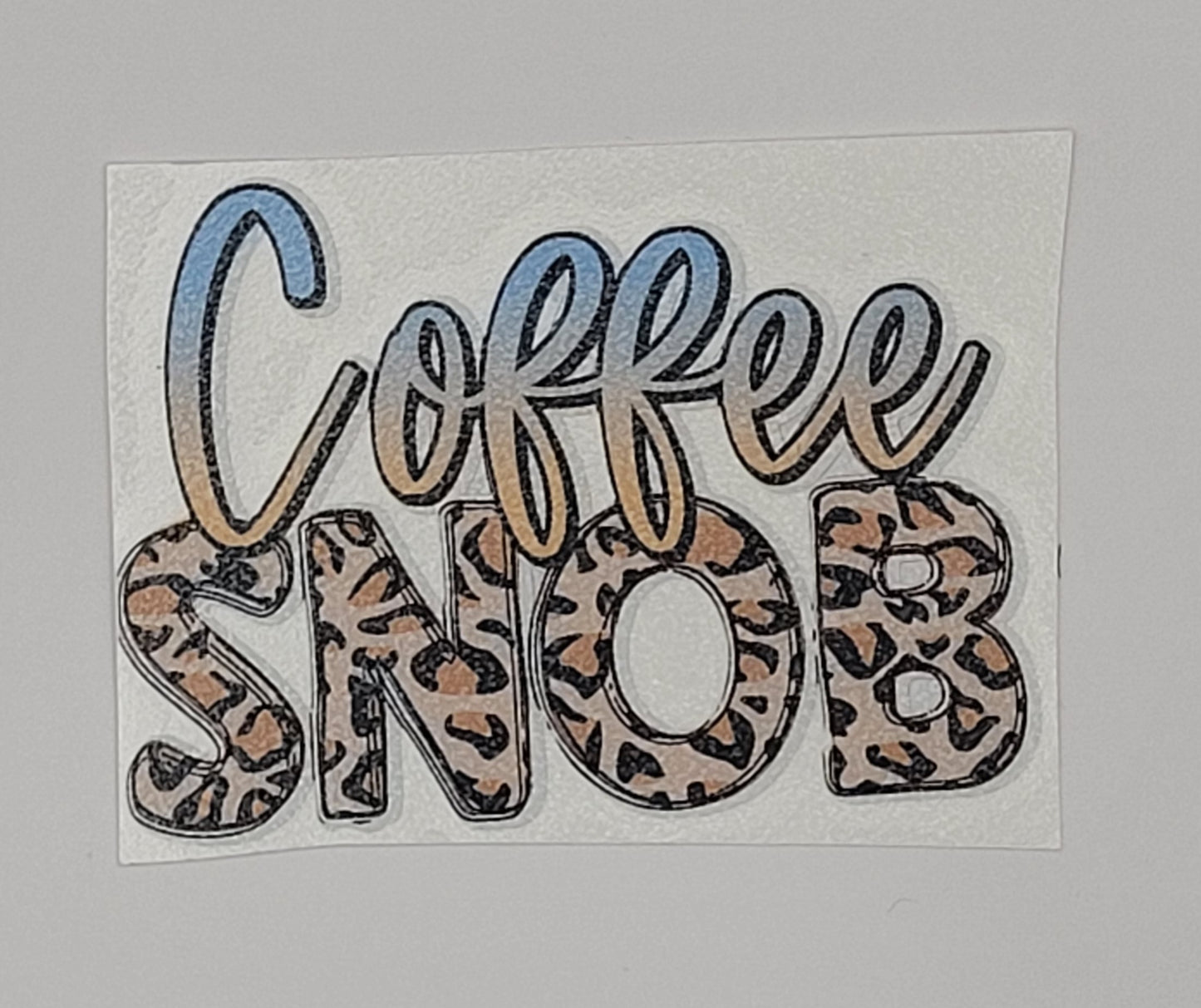 coffee snob decal