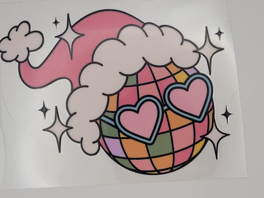 Disco ball decal