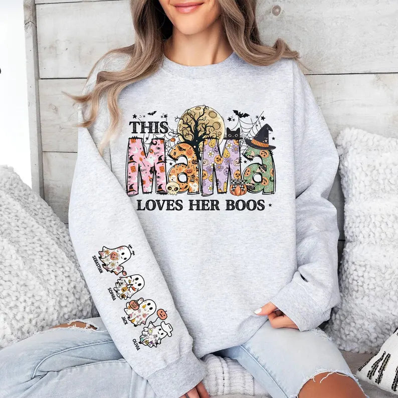 Cute ghost fall customized sweater (Copy)