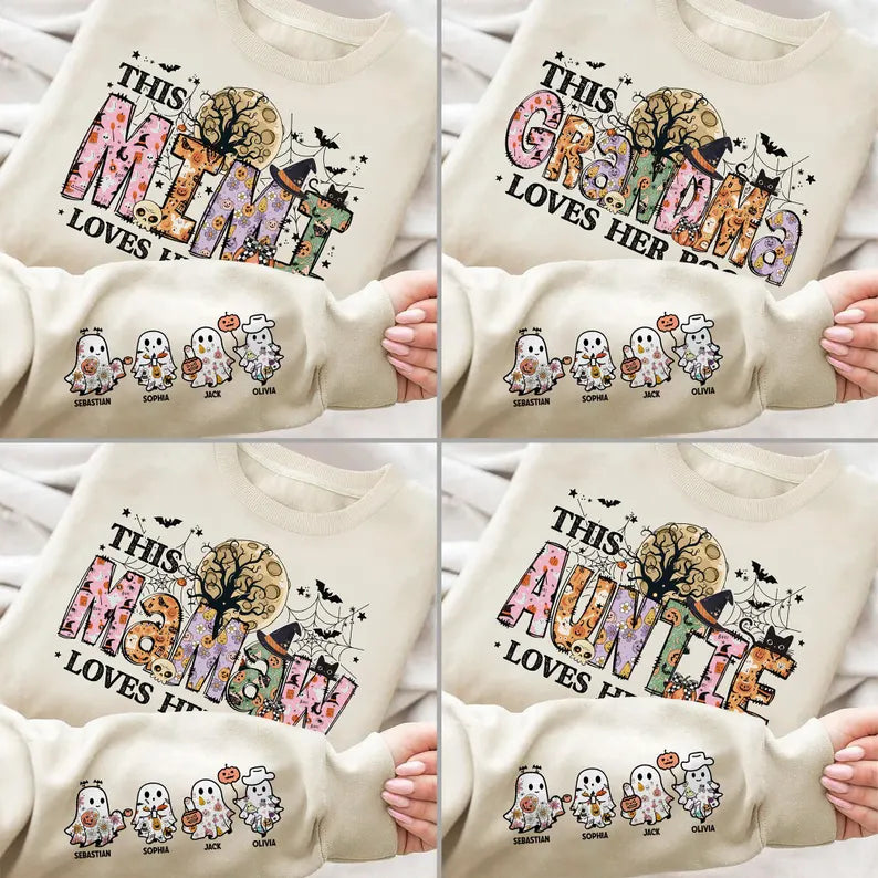 Cute ghost fall customized sweater (Copy)