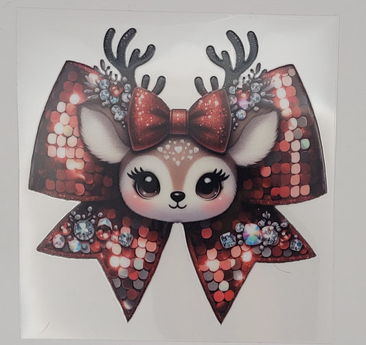 reindeer bow decal