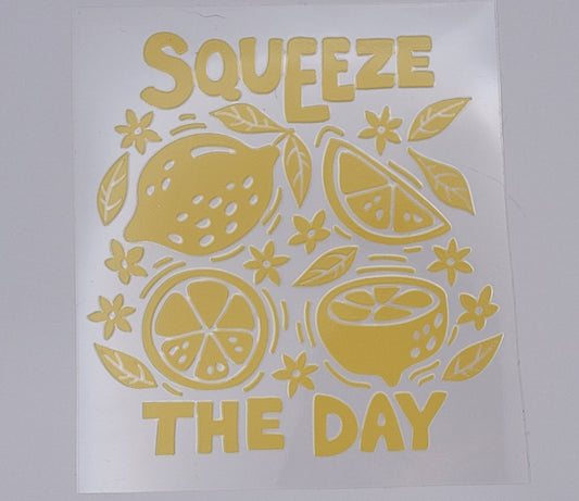 squeeze the day decal